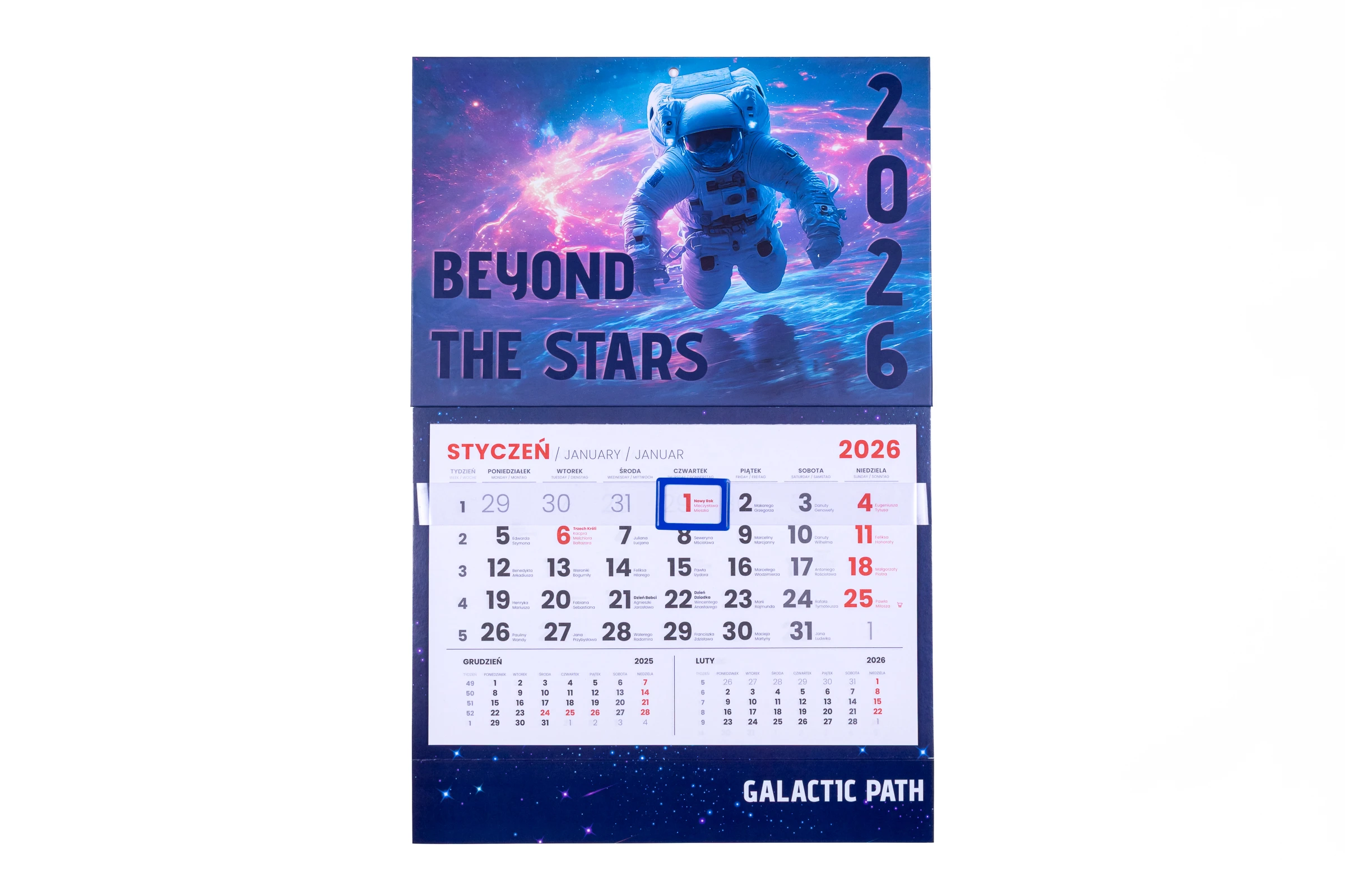 kalendarze jednodzielne główka wypukła