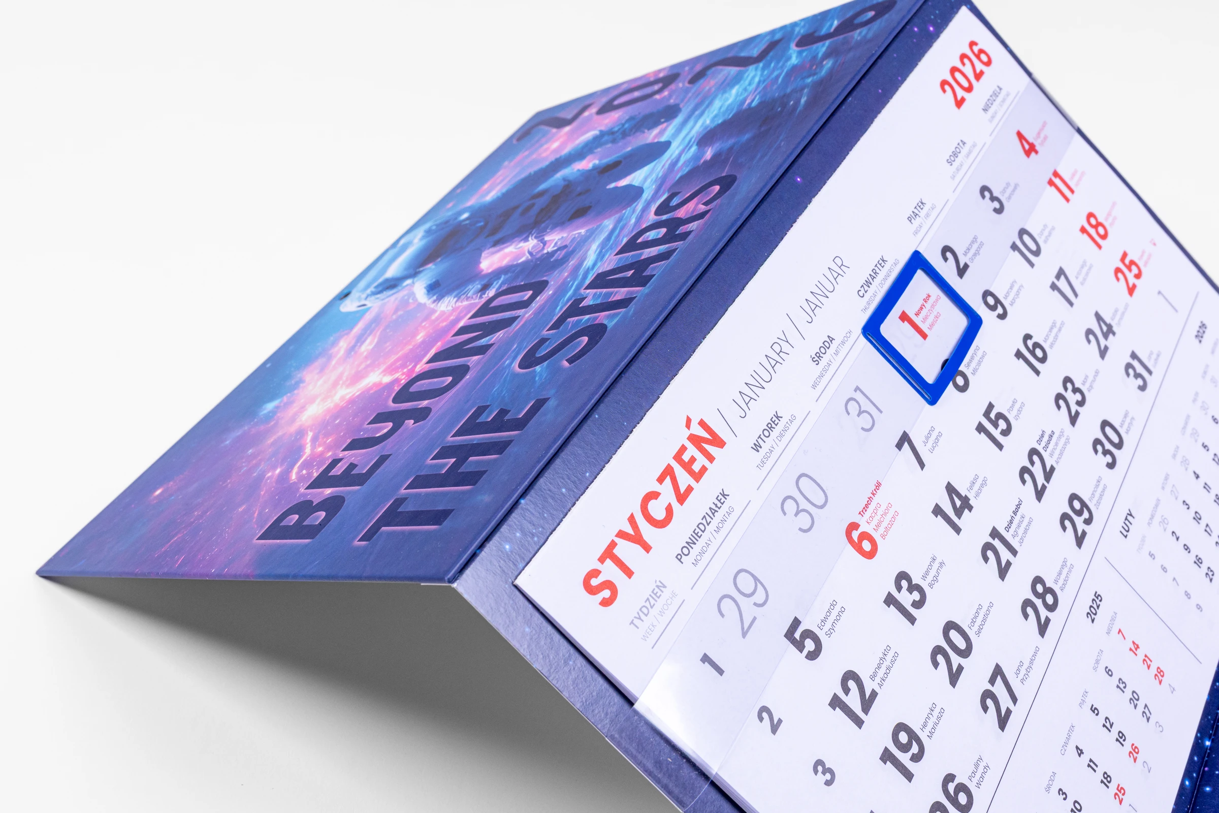 kalendarze jednodzielne główka wypukła