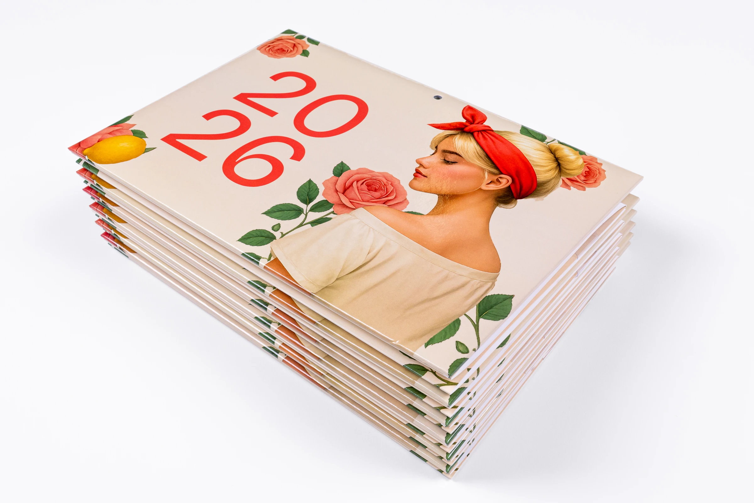 kalendarze trójdzielne główka wypukła tektura lita plus gąbka