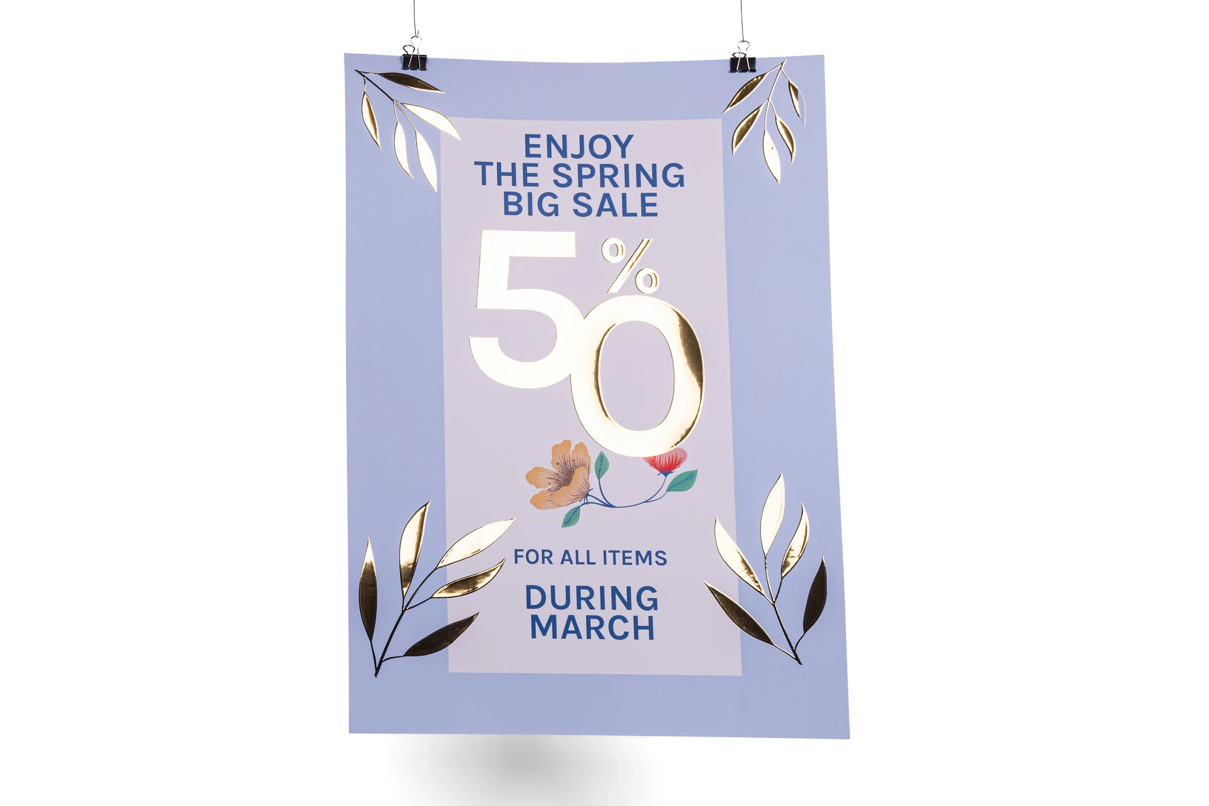 Plakaty złocenie Premium 3D