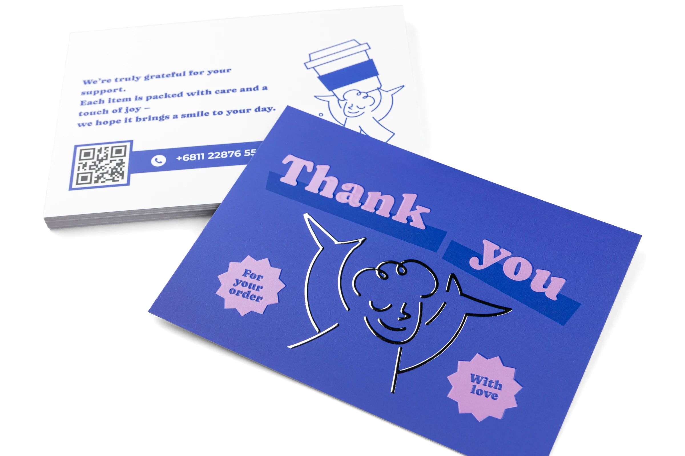 Pocztówki Premium - lakier wybiórczy UV + srebrzenie 3D