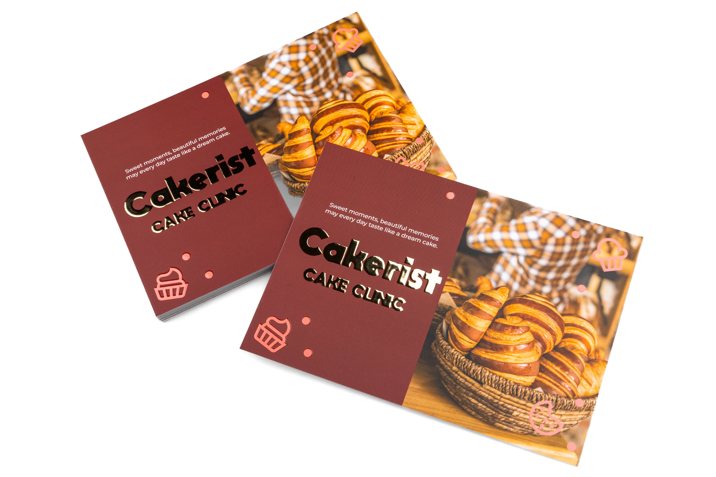 Pocztówki Premium - lakier wybiórczy UV + złocenie 3D