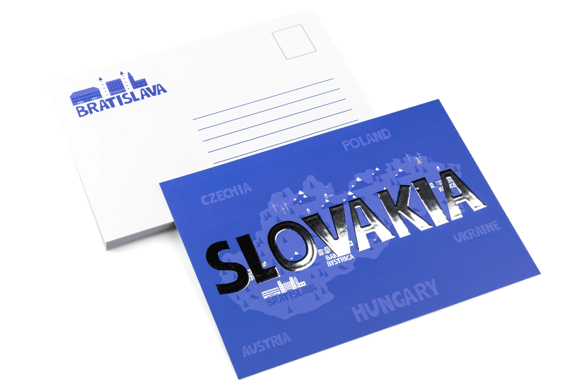 Pocztówki Premium - srebrzenie 3D