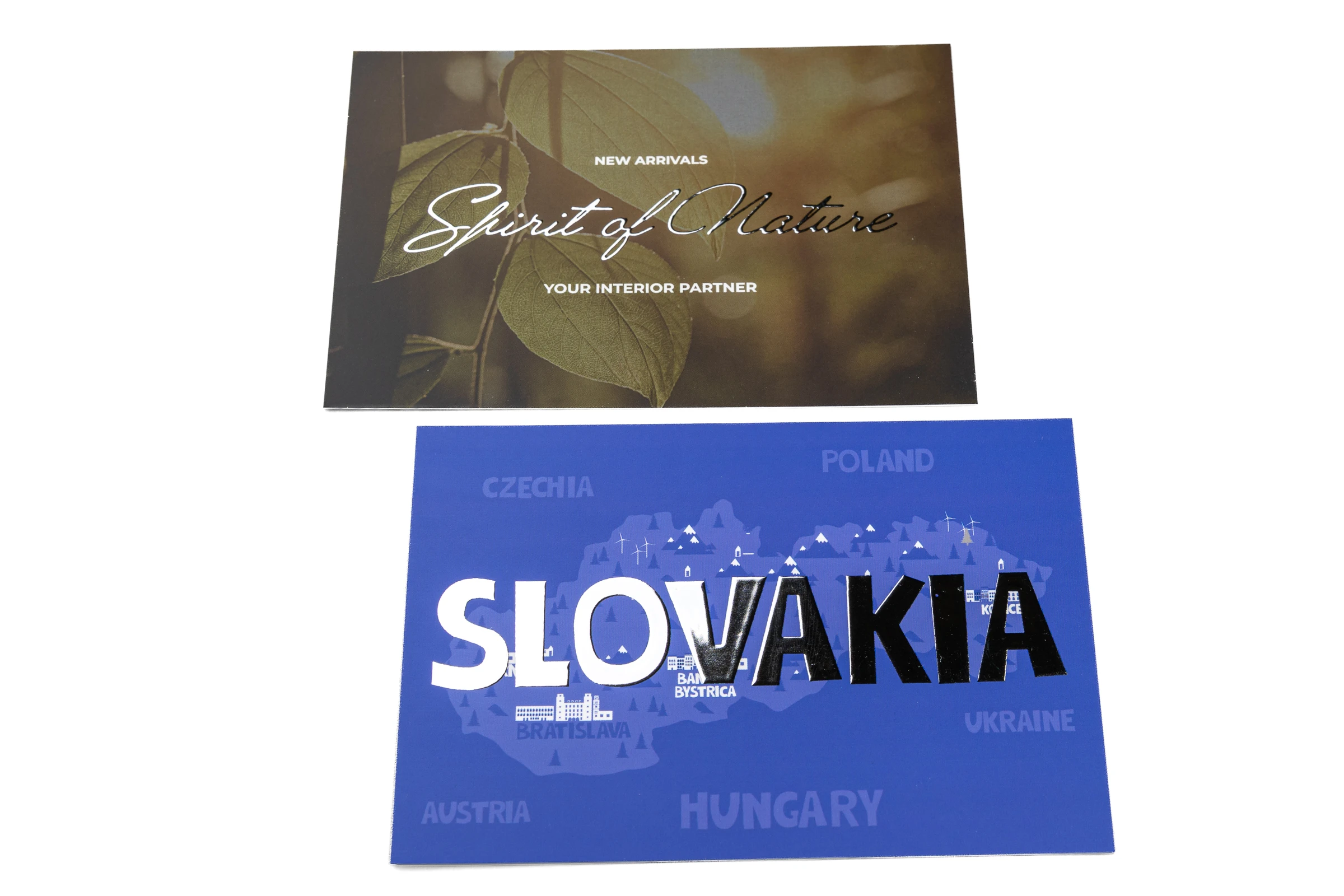 Pocztówki Premium - srebrzenie 3D