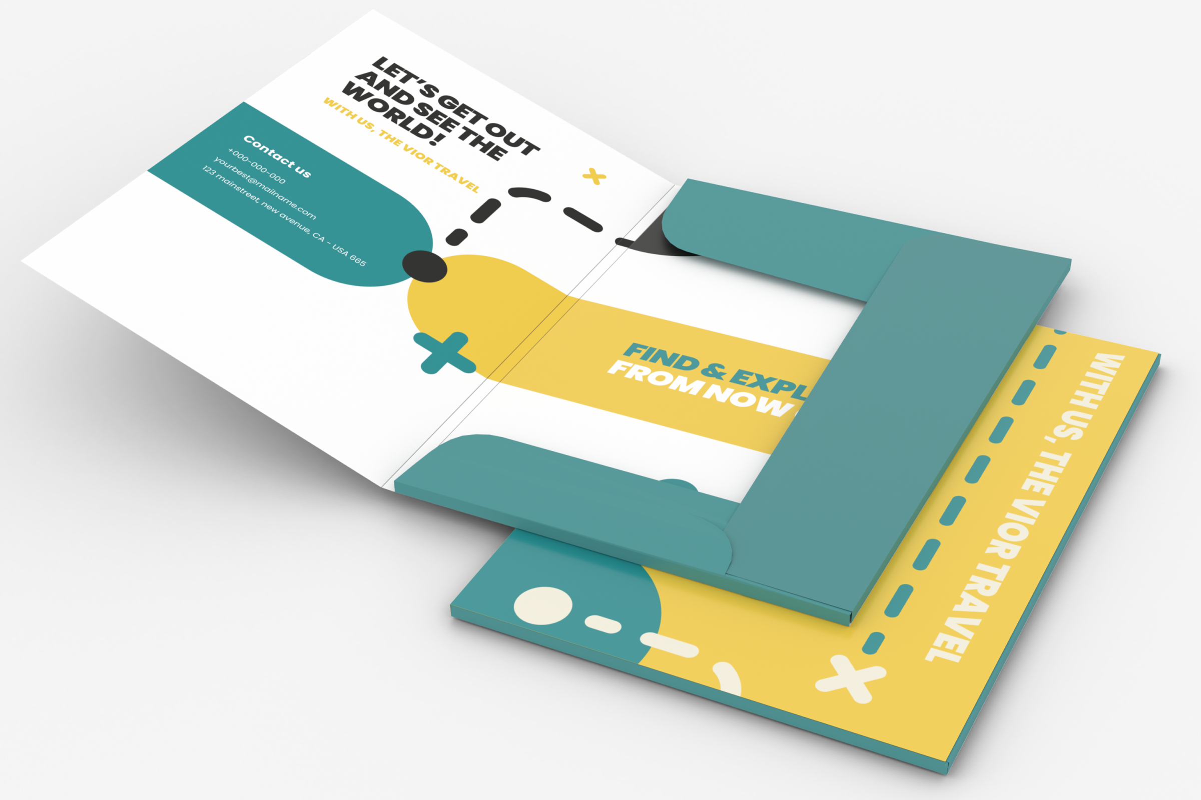 Teczka A5 z trzema skrzydełkami