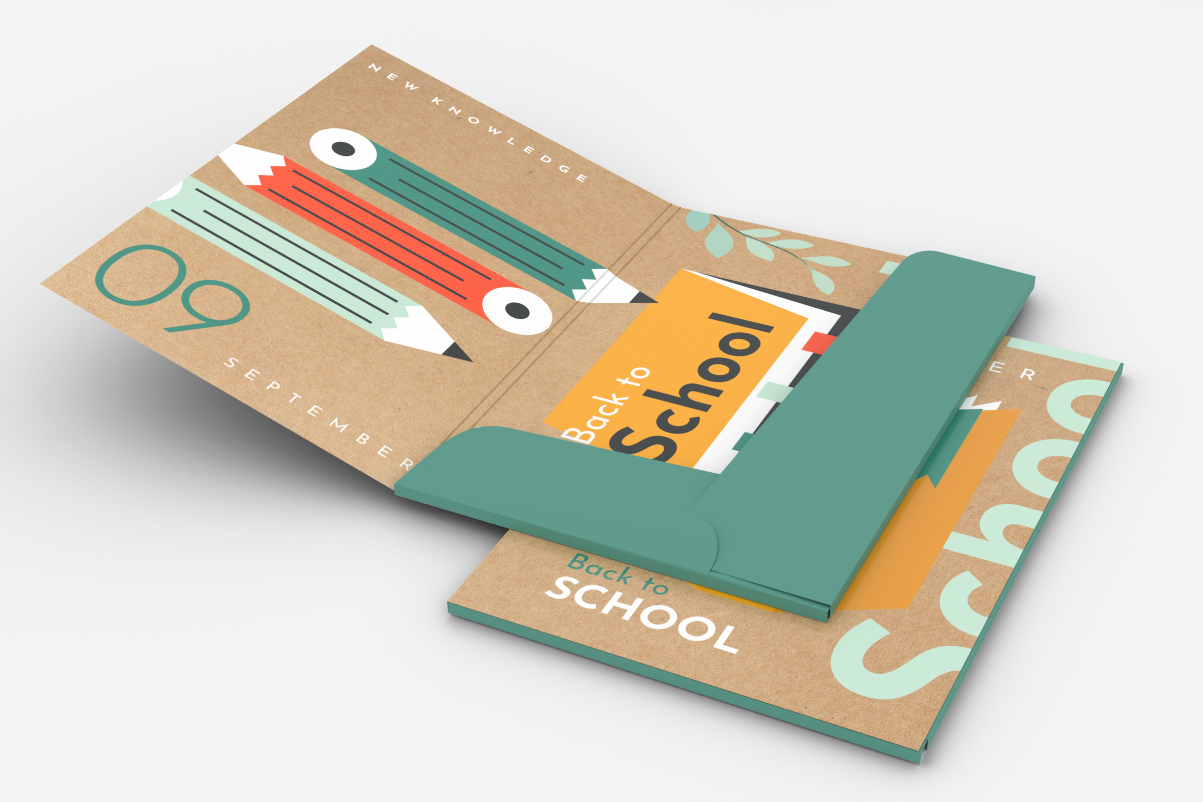 Teczki A5 klasyczne dwubigowe EKO