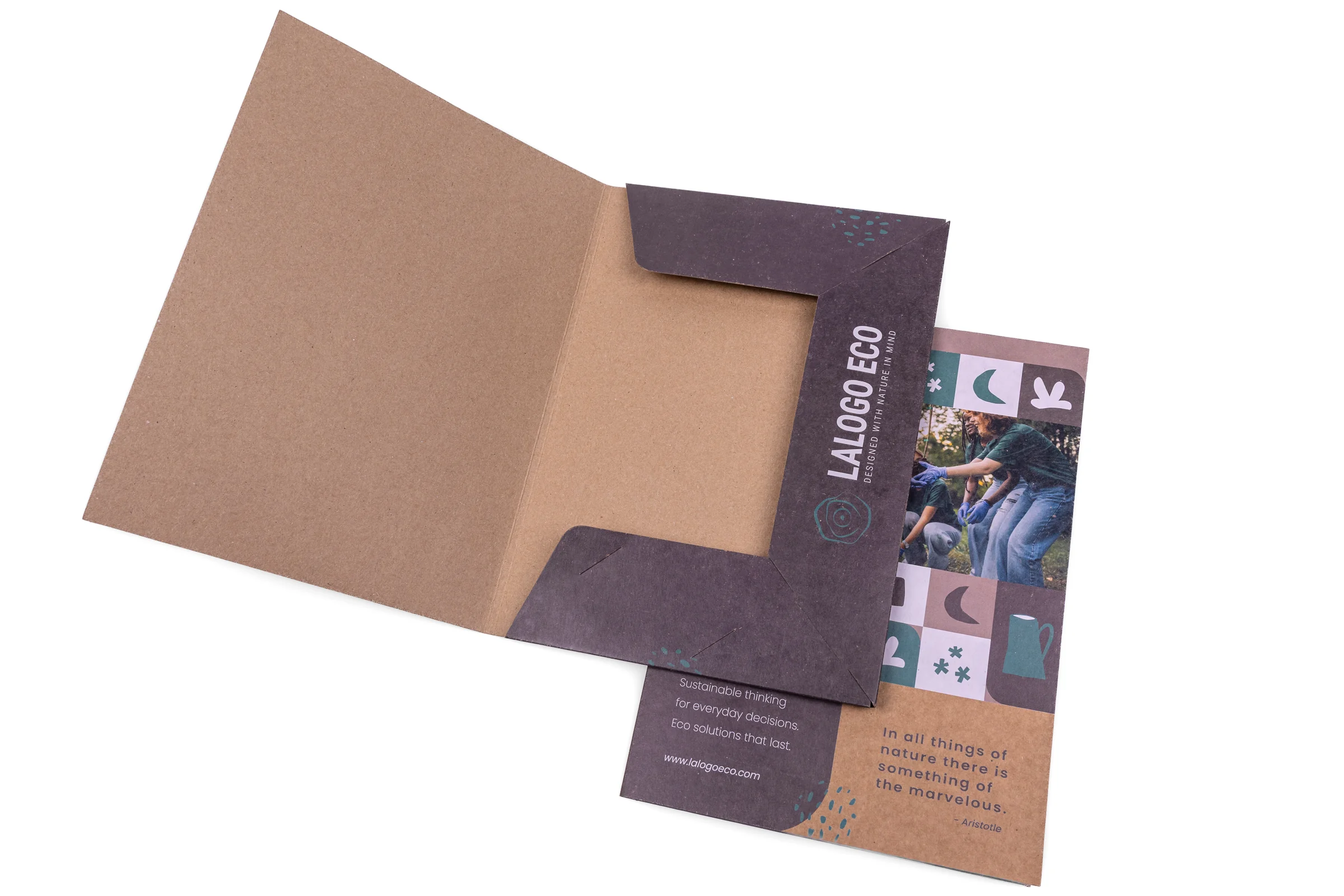 Teczki A4 z trzema skrzydełkami EKO