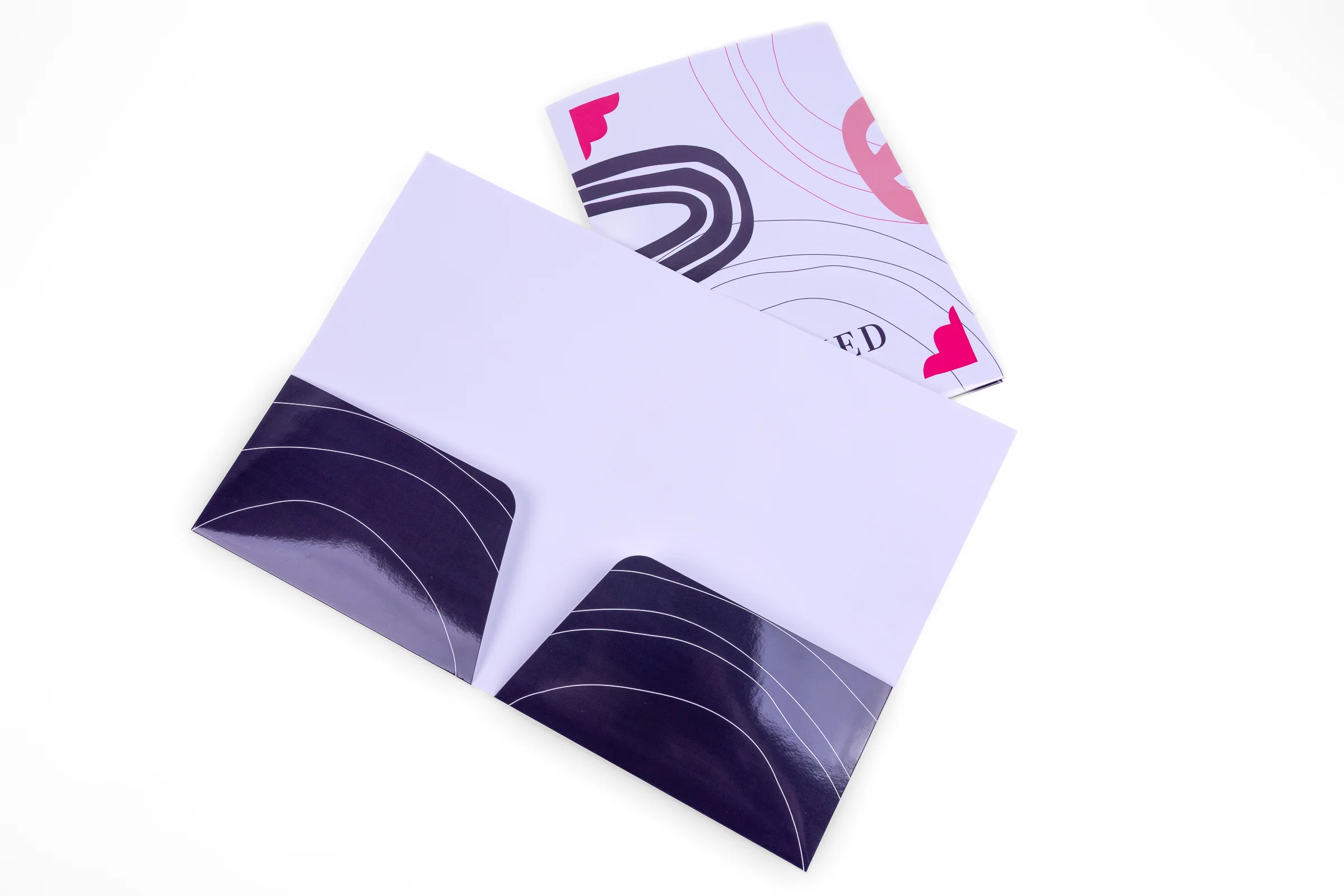 Teczki A4 z dwoma kieszeniami