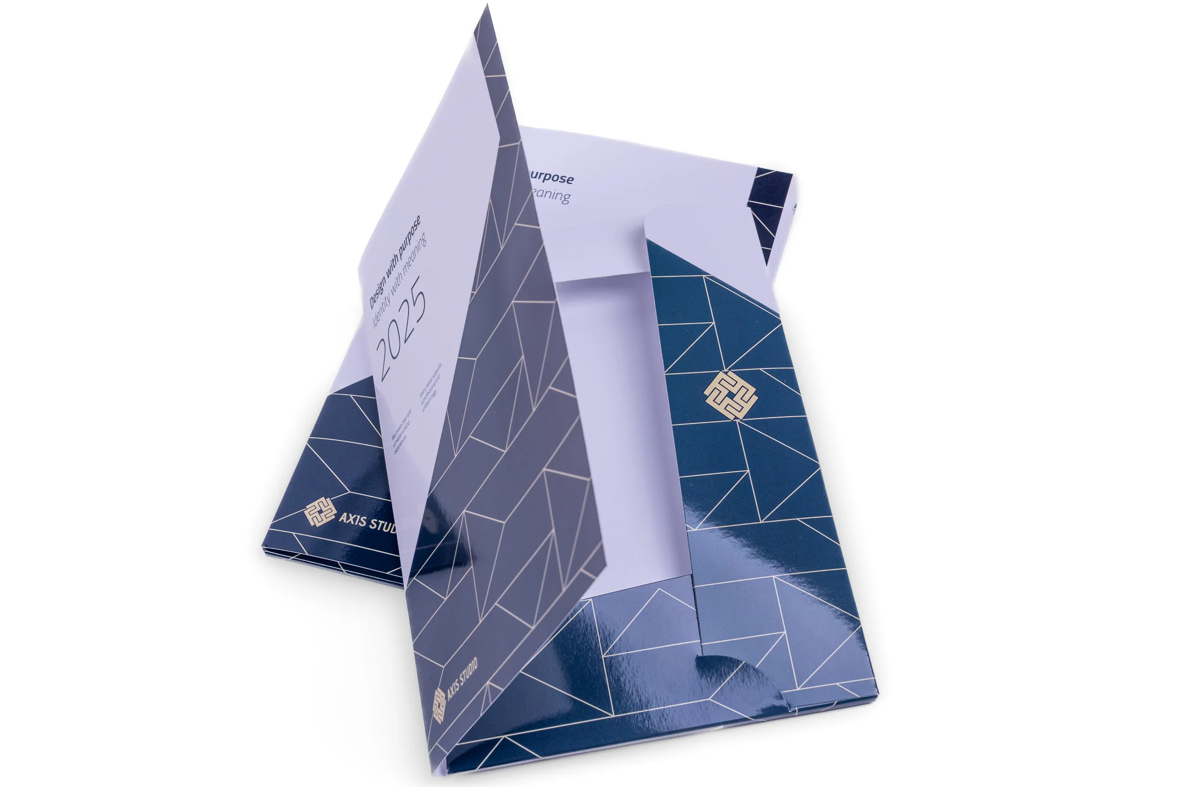 Teczki A5 z trzema skrzydełkami