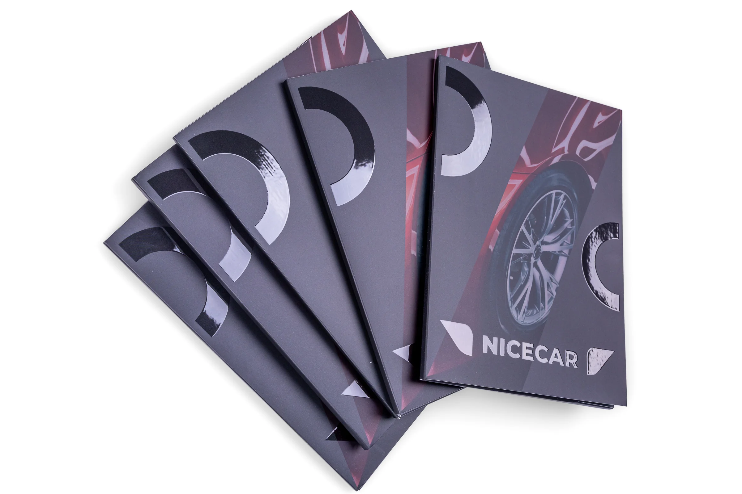 Teczki A5 z trzema skrzydełkami Premium 3D