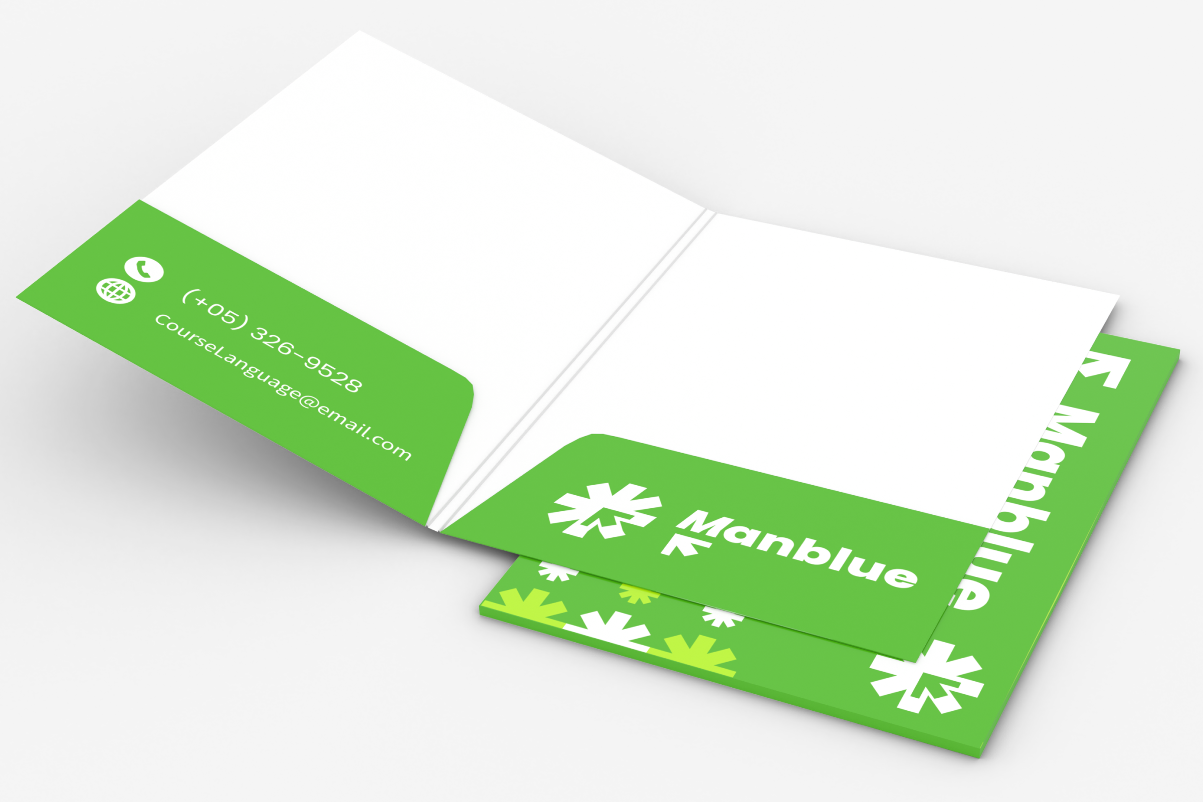 Teczki A4 z dwoma kieszeniami