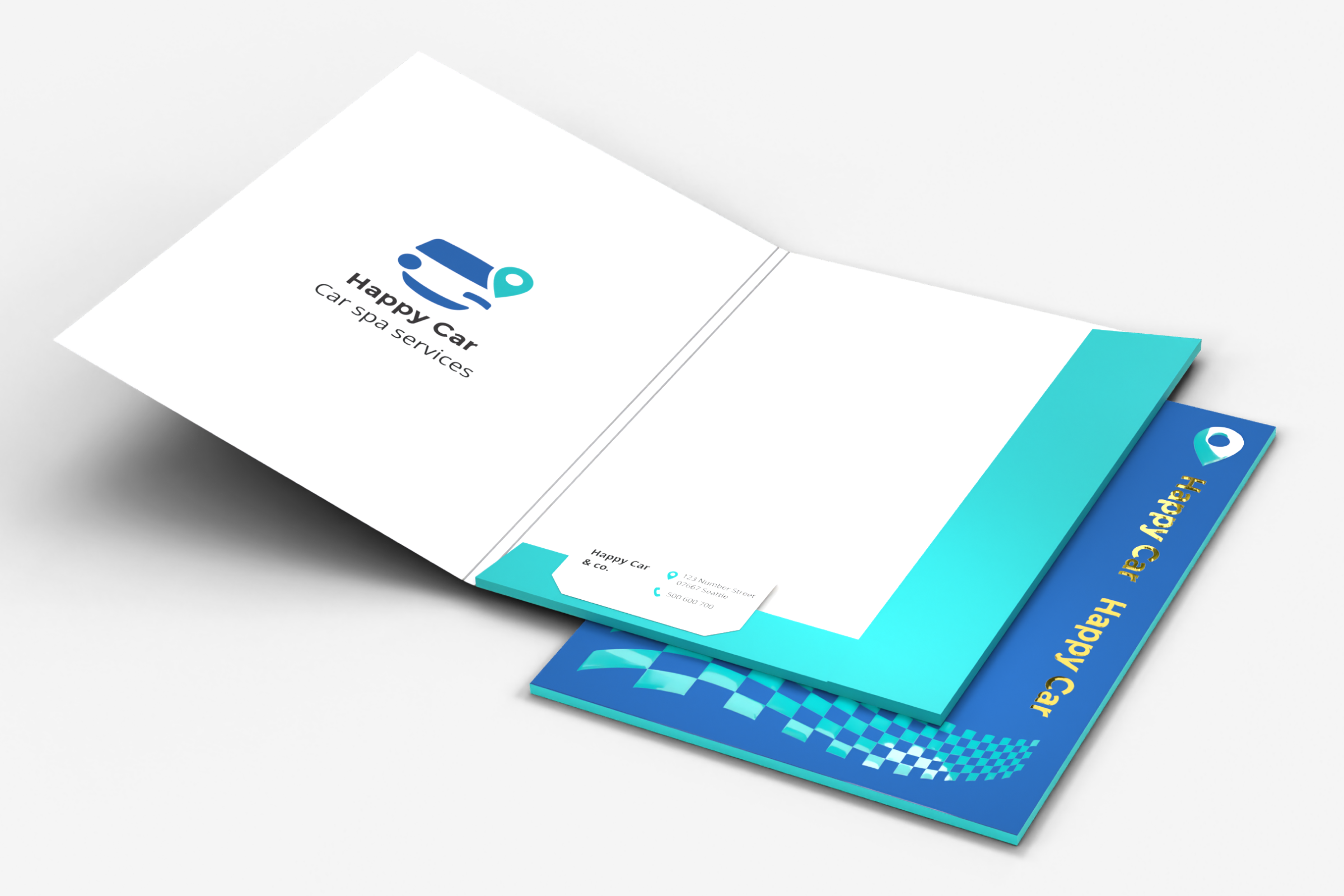 Teczki klasyczne dwubigowe Premium 3D