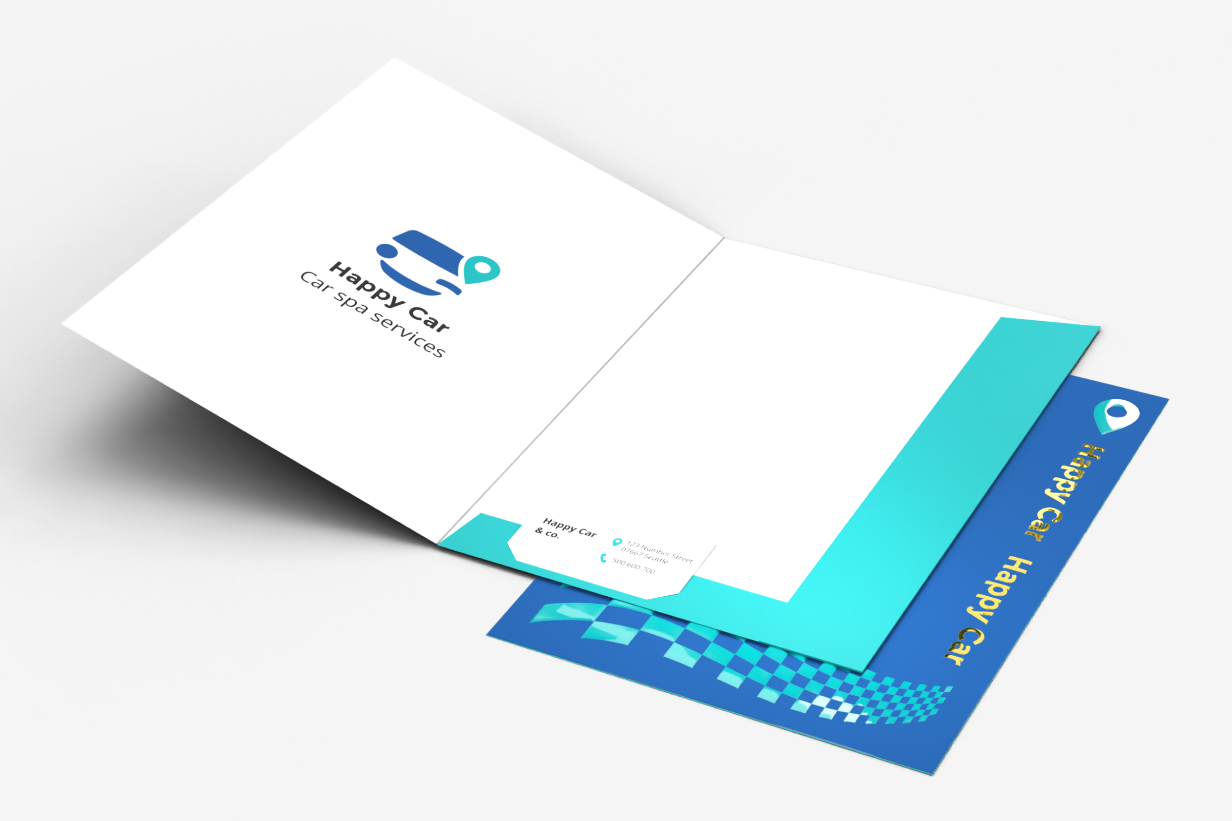 Teczki klasyczne jednobigowe Premium 3D