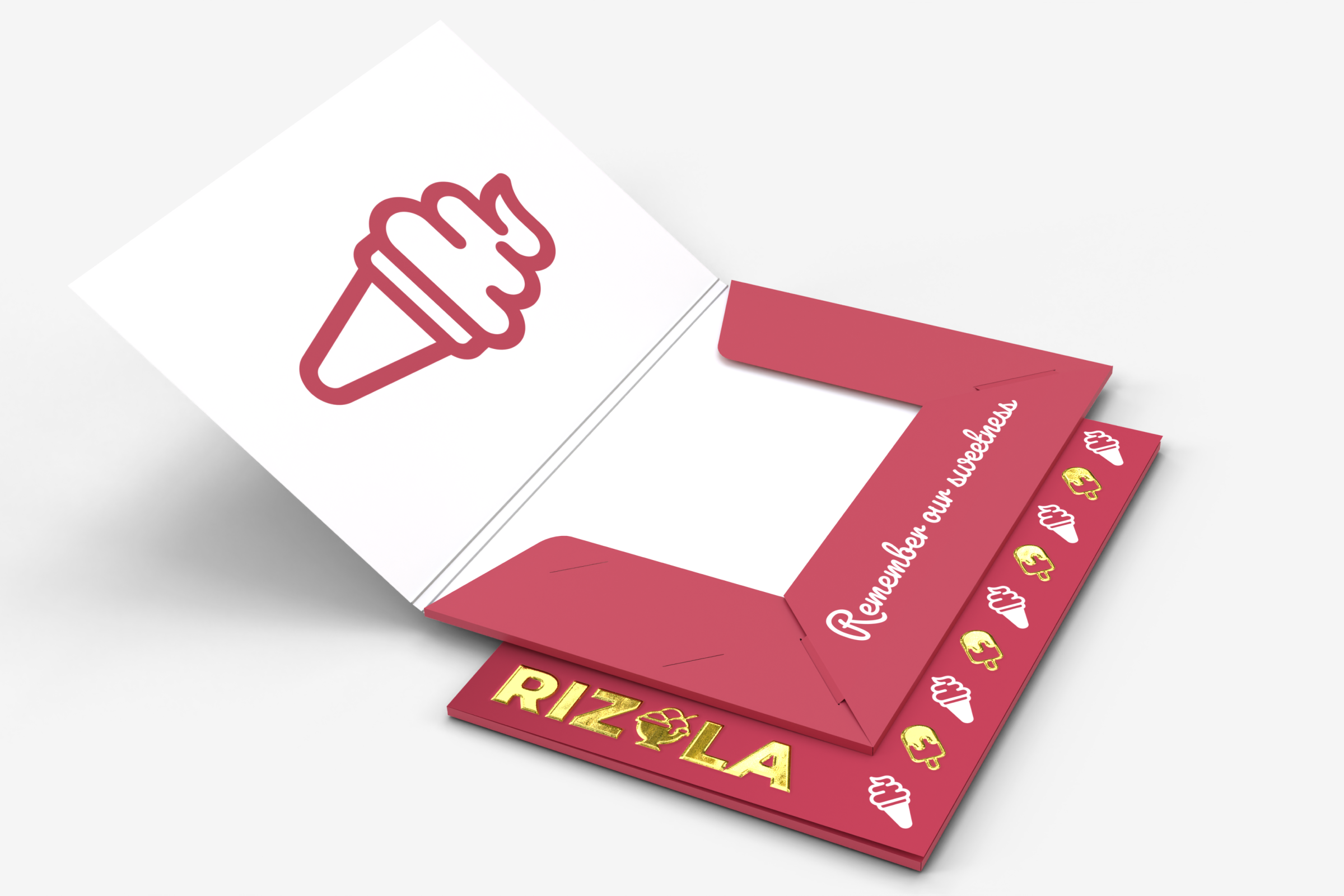 Teczki A4 trzy skrzydła Premium 3D