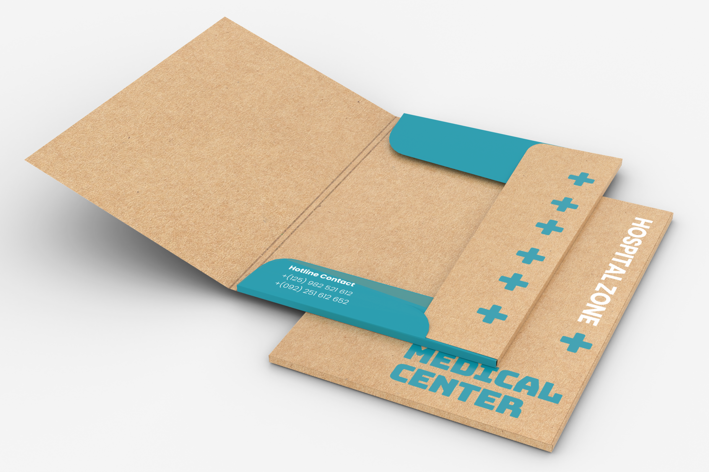 Teczki A5 z trzema skrzydełkami EKO