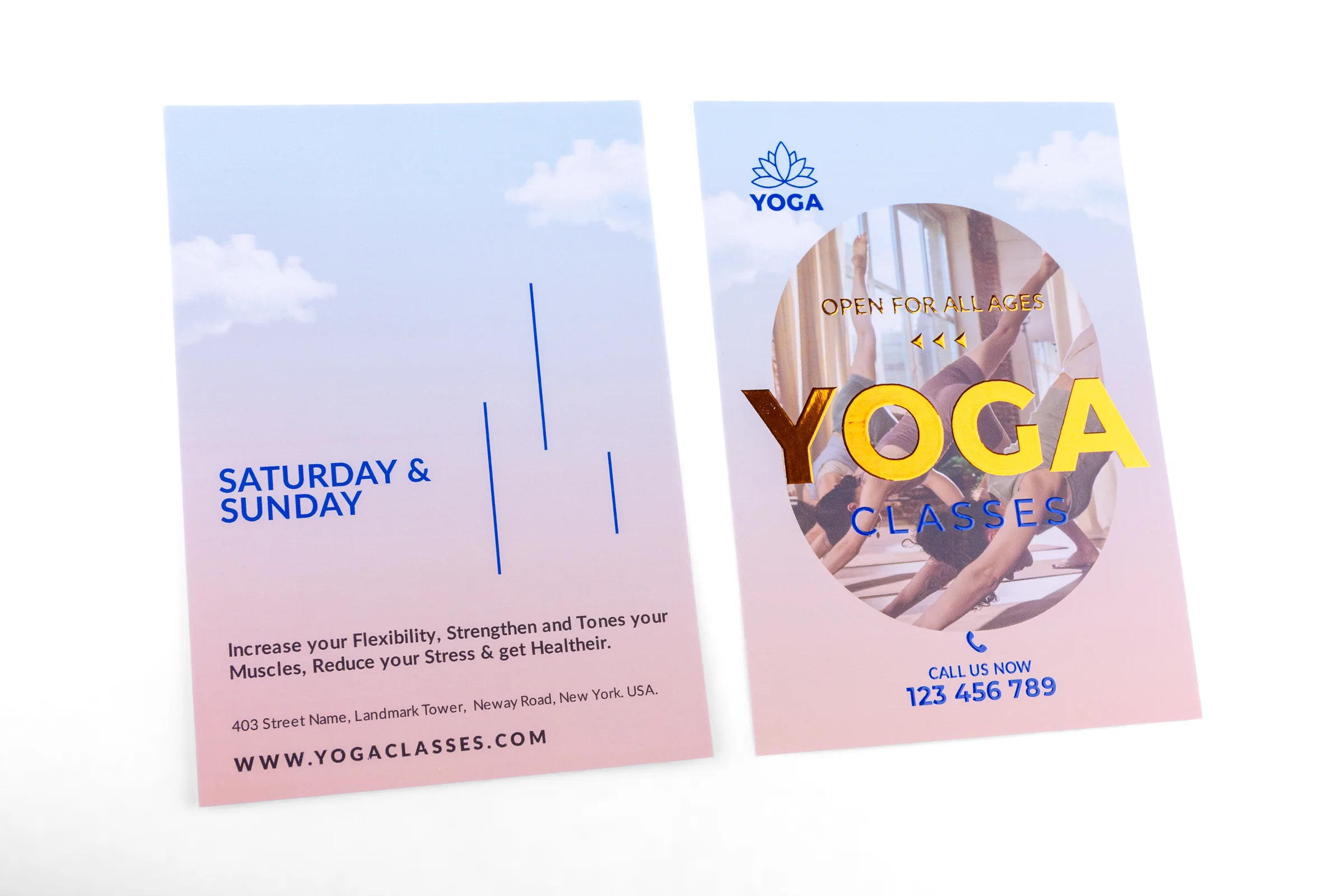 Ulotki cięte Premium - folie kolorowe 3D