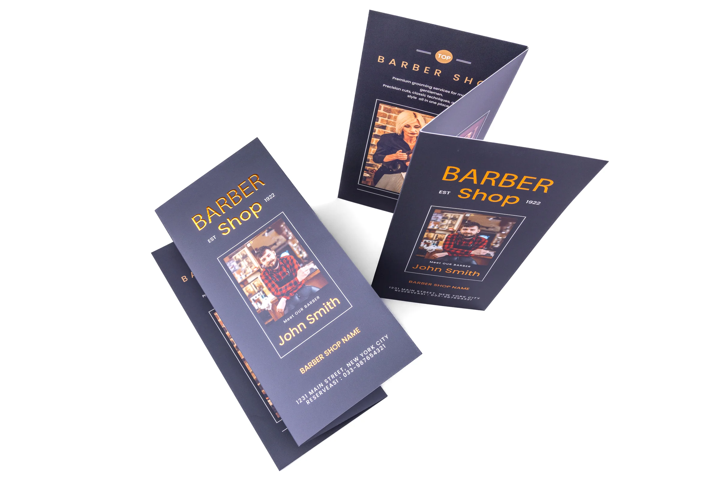 Ulotki składane Premium - folie kolorowe 3D