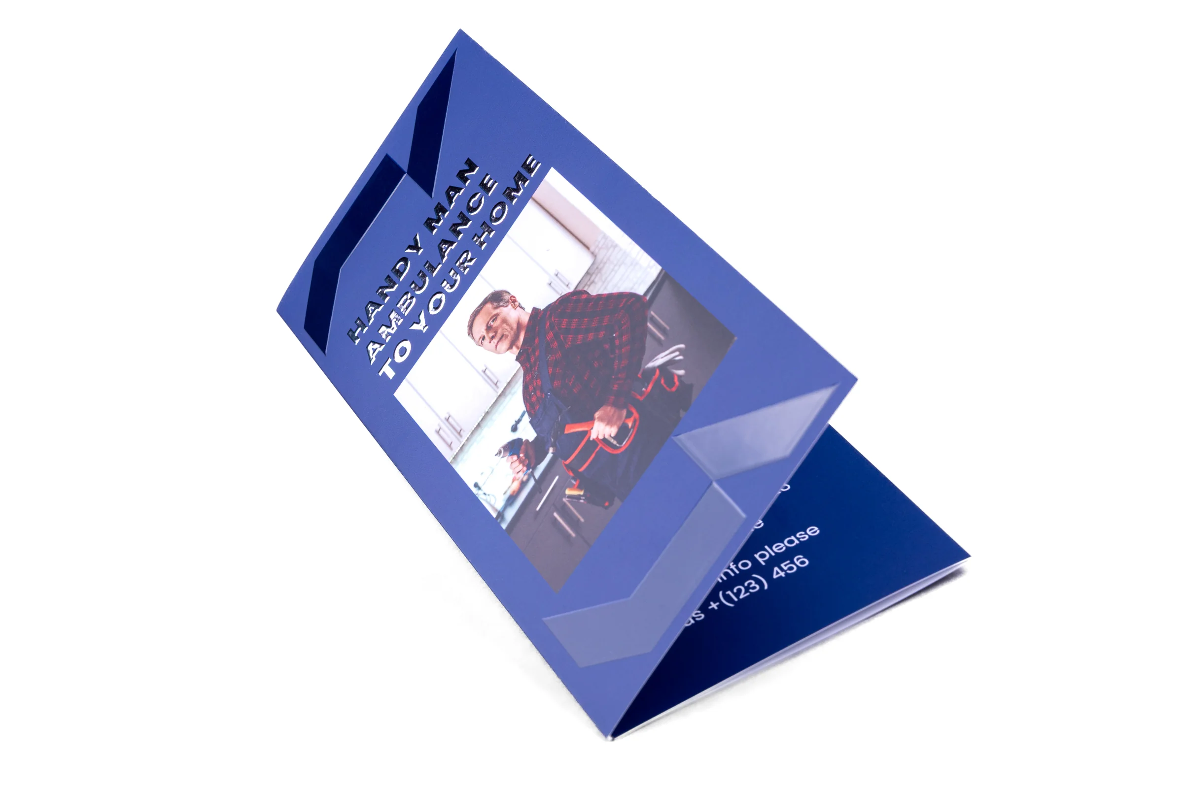 Ulotki składane Premium - lakier wybiórczy UV + srebrzenie 3D