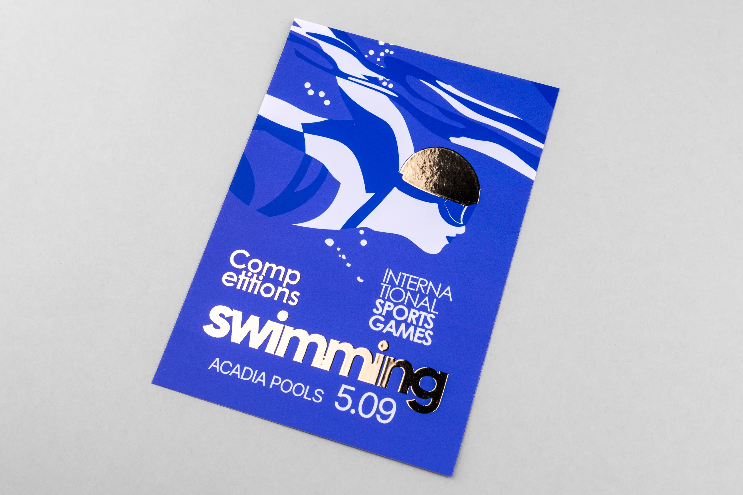 Ulotki cięte folia złota Premium 3D