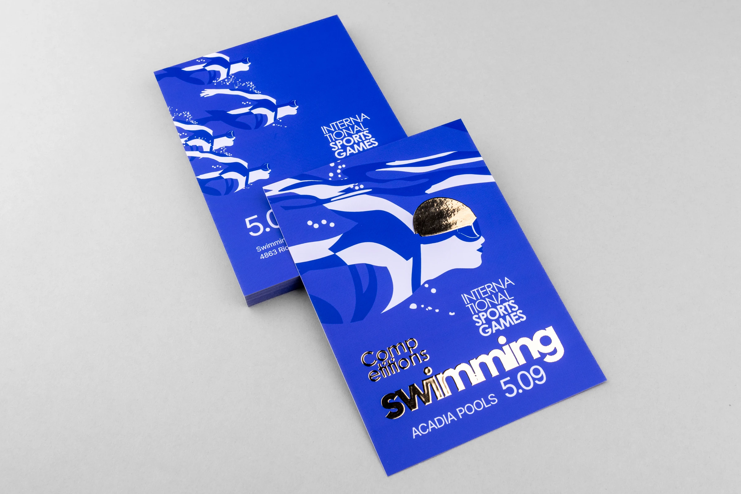 Ulotki cięte folia złota Premium 3D