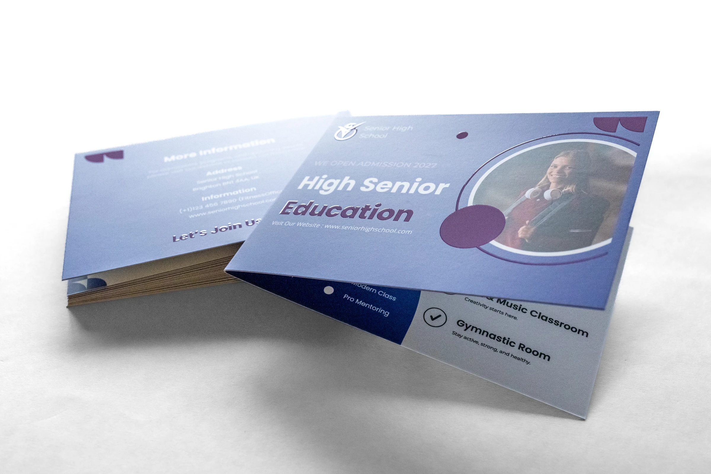 Ulotki składane lakier wybiórczy Premium 3D