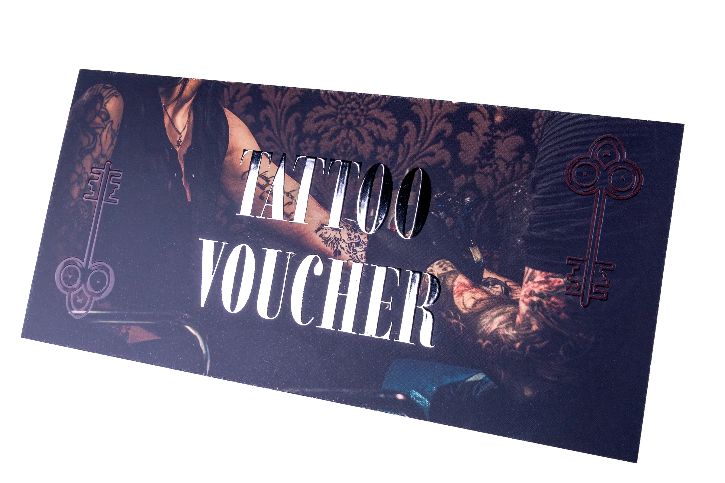 Vouchery cięte Premium - lakier wybiórczy UV + srebrzenie 3D