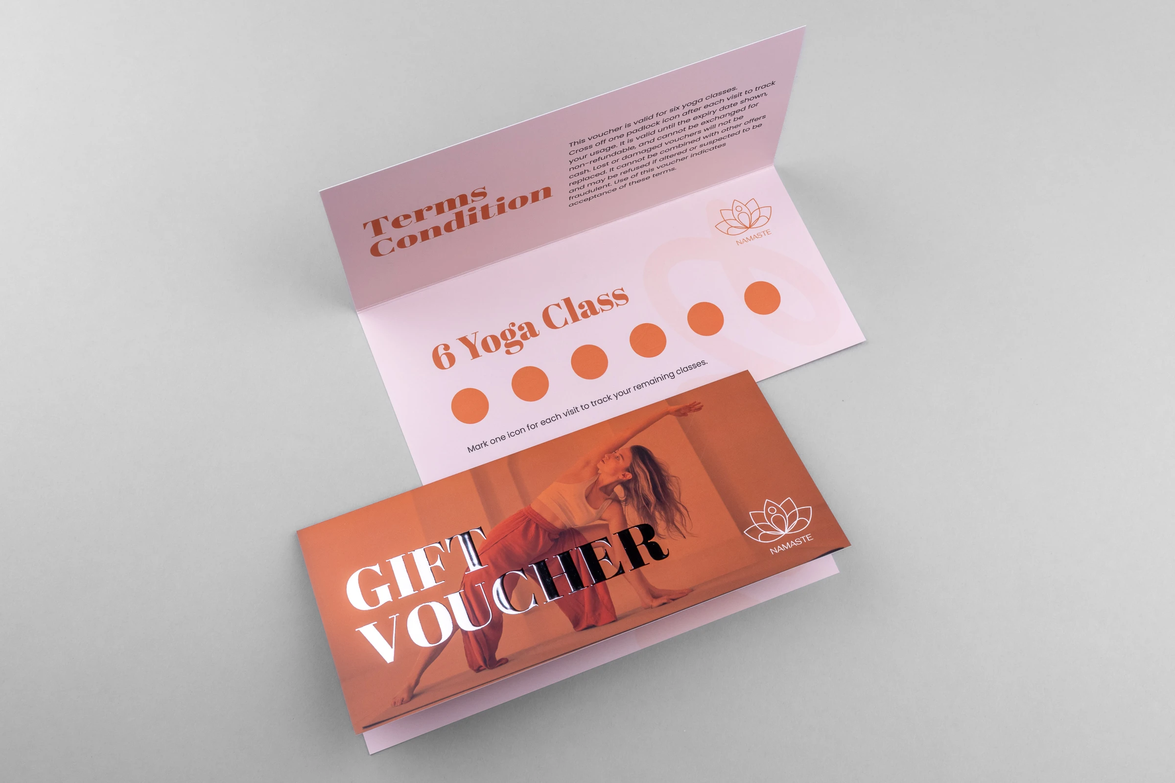 Vouchery składane Premium - srebrzenie 3D