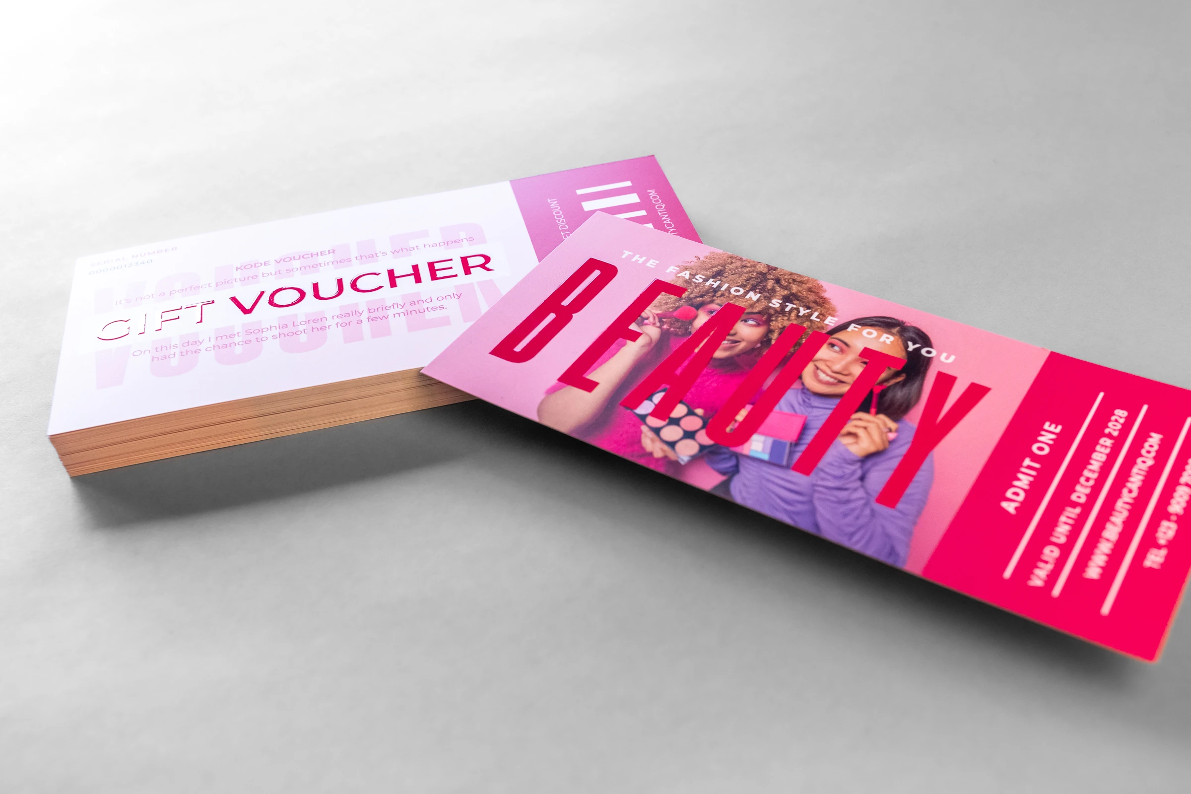 Vouchery składane Premium 3D - lakier wybiórczy UV 3D