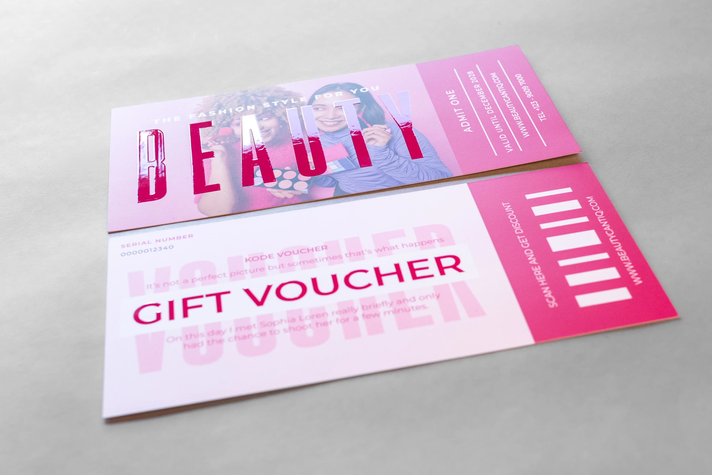 Vouchery składane Premium 3D - lakier wybiórczy UV 3D