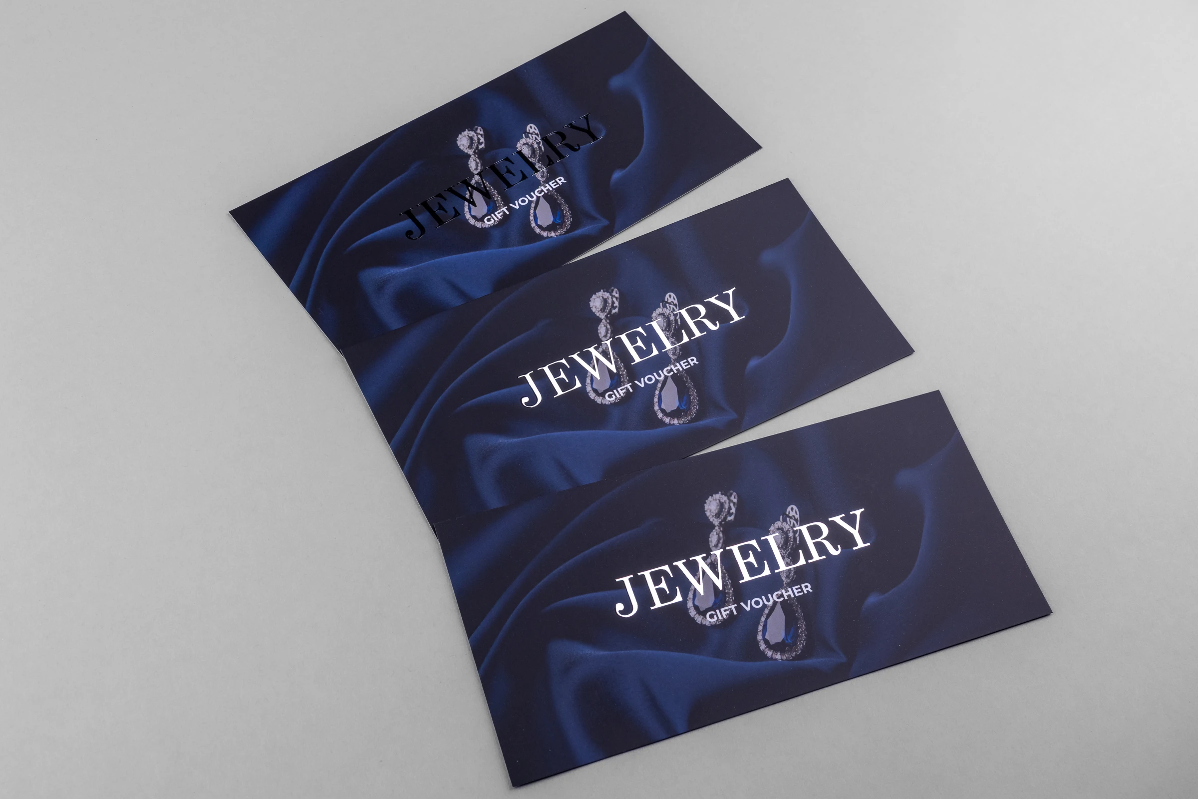 Vouchery składane Premium - srebrzenie 3D