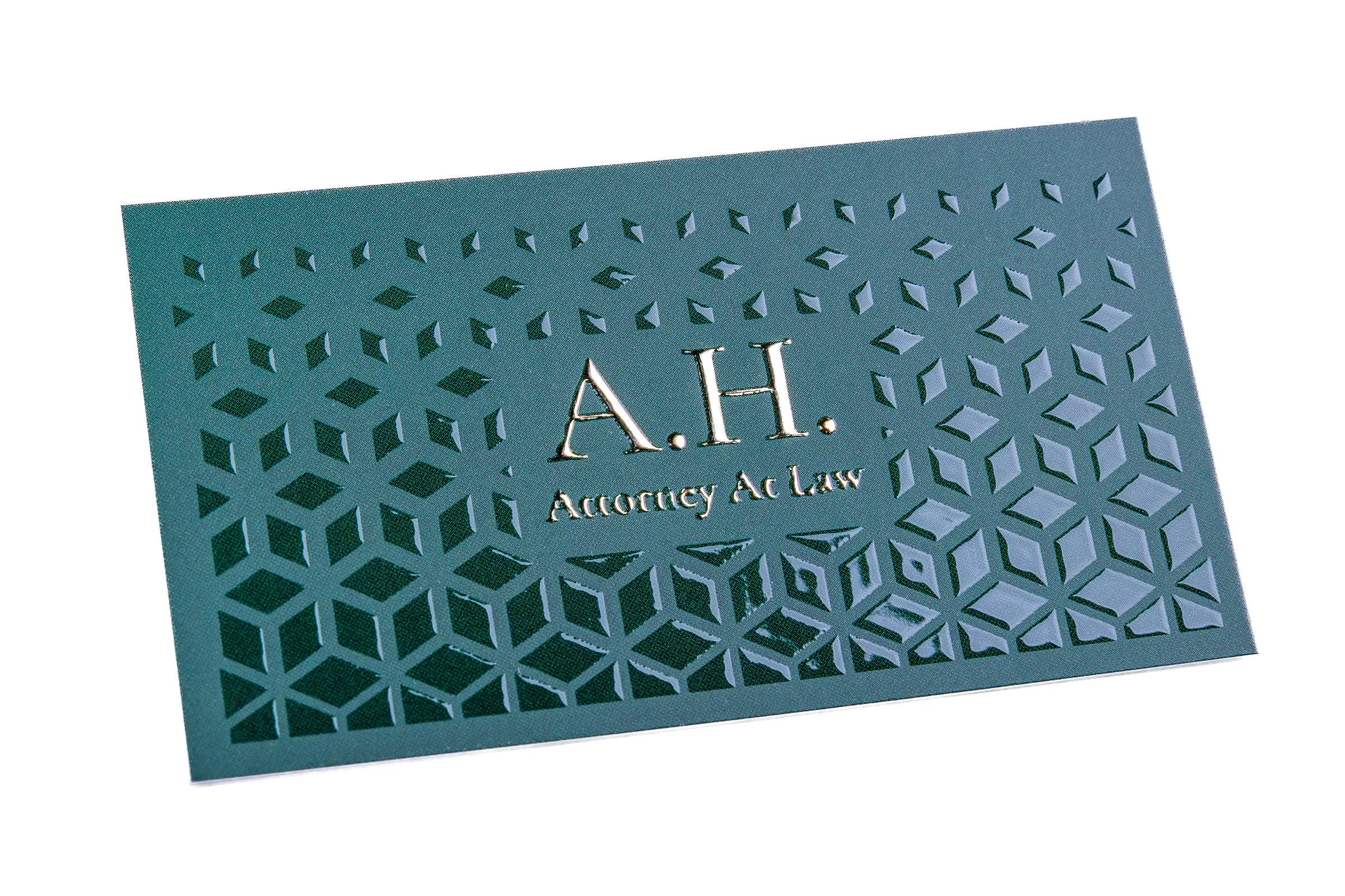 Wizytówki Premium - lakier wybiórczy UV + złocenie 3D