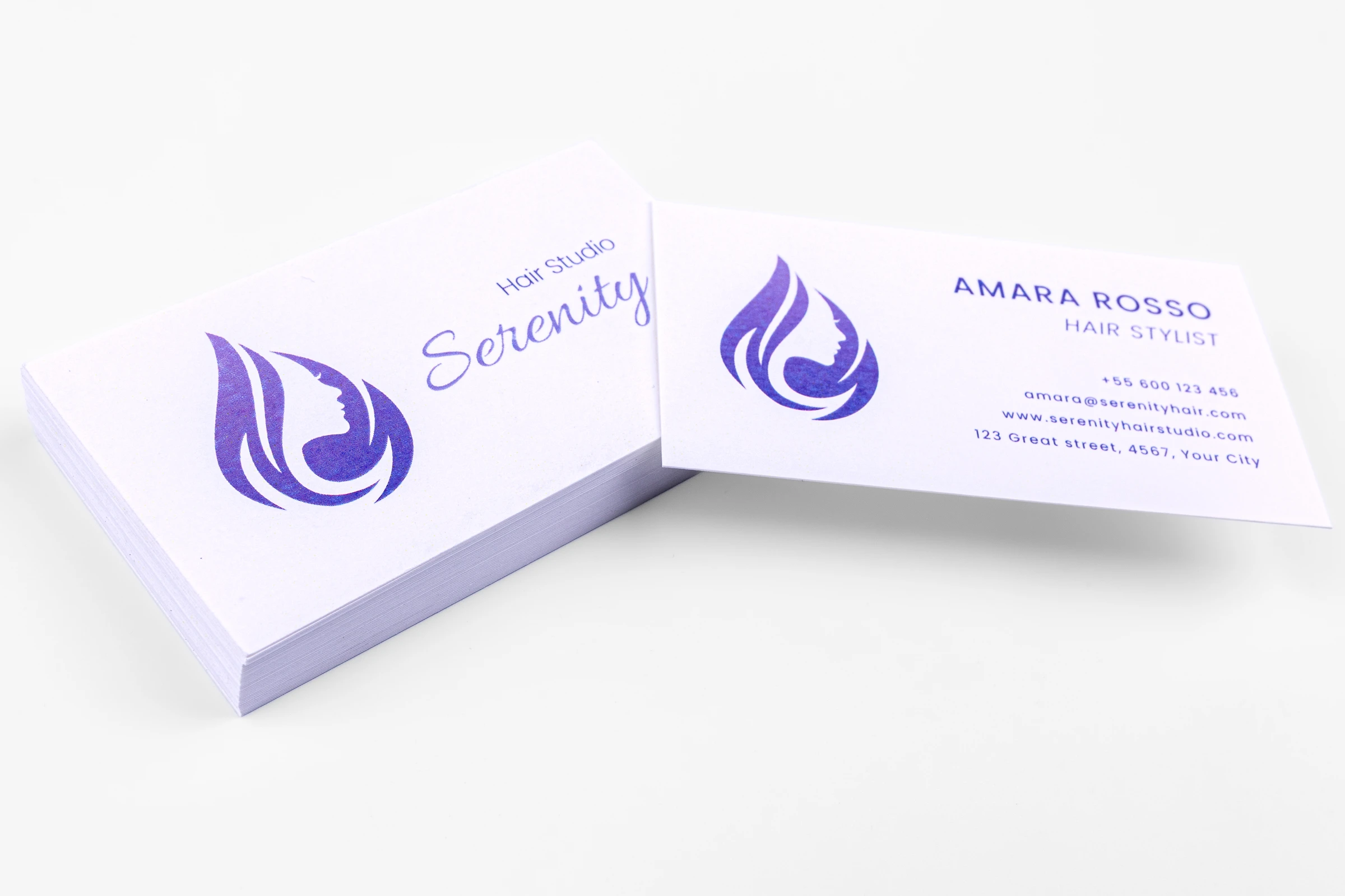 Wizytówki na papierze ozdobnym