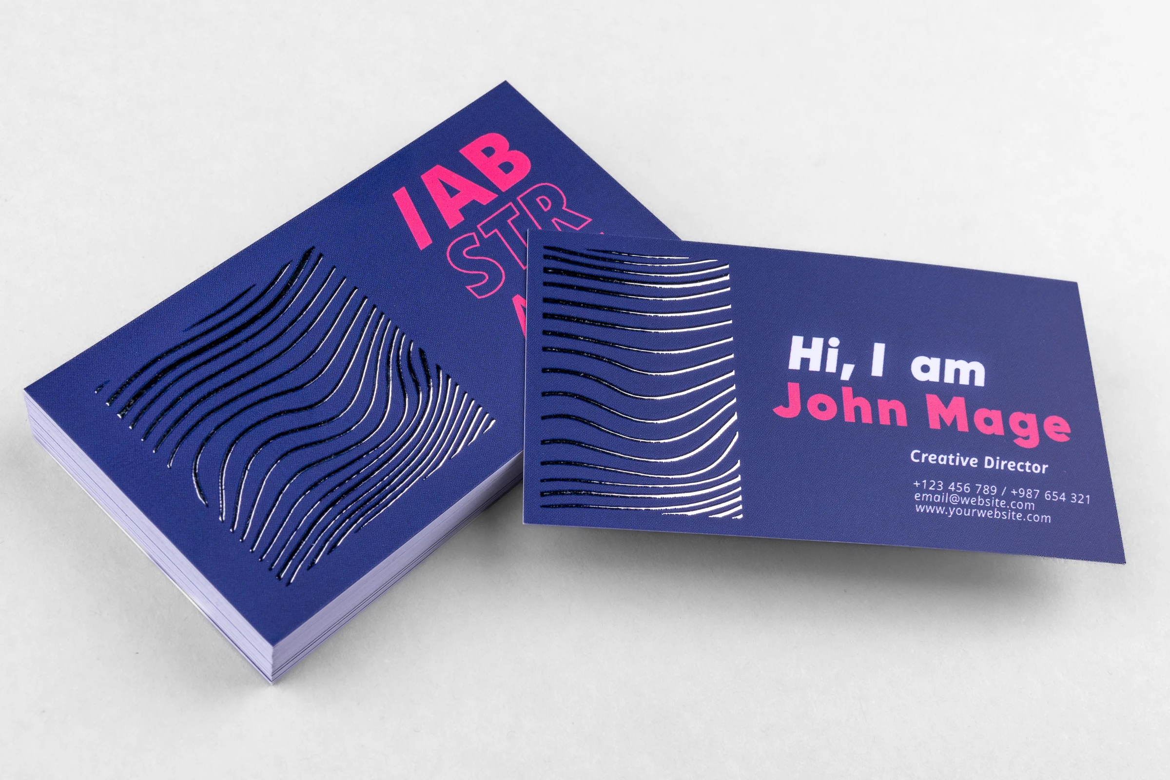 Wizytówki Premium - srebrzenie 3D