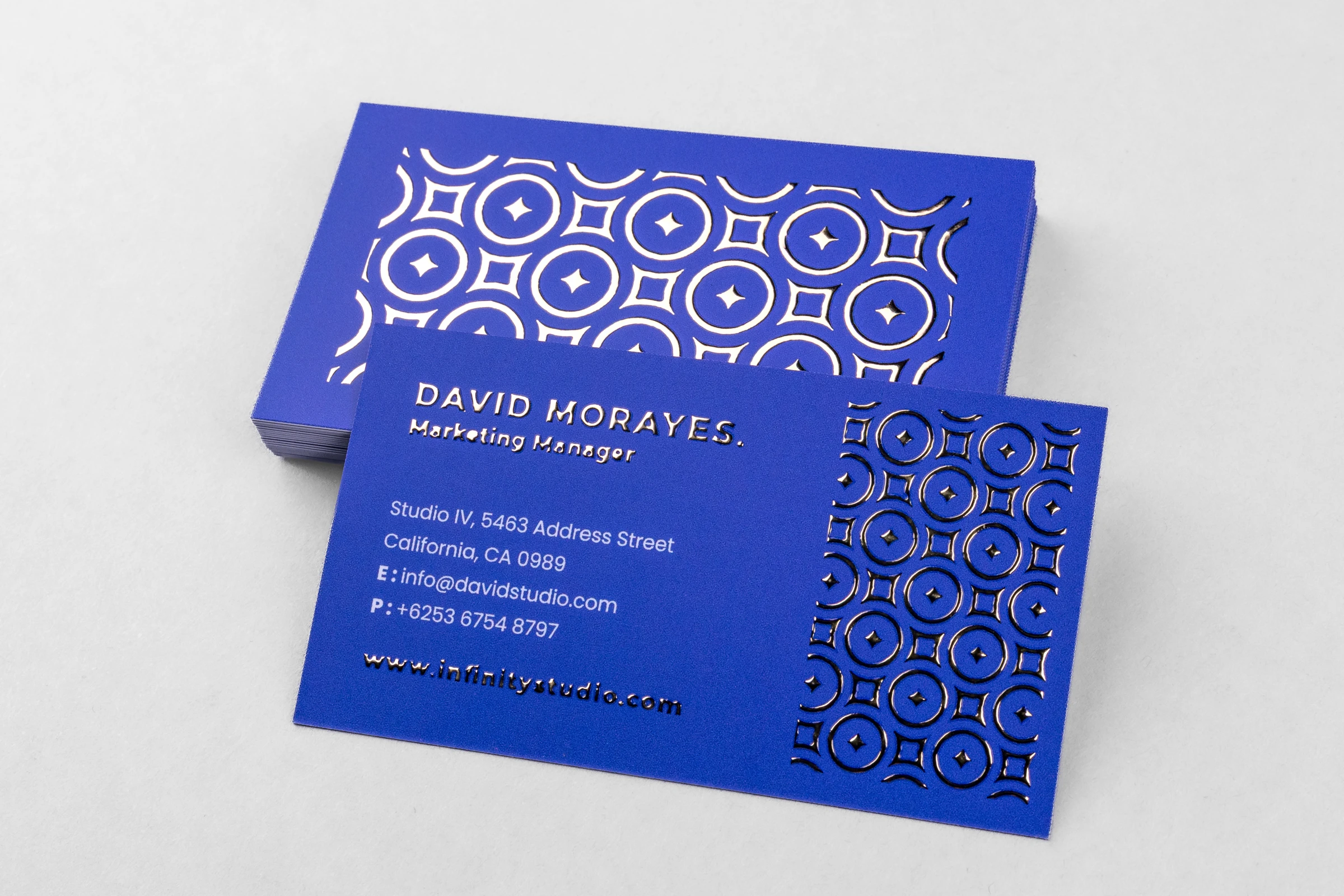 Wizytówki Premium - złocenie 3D