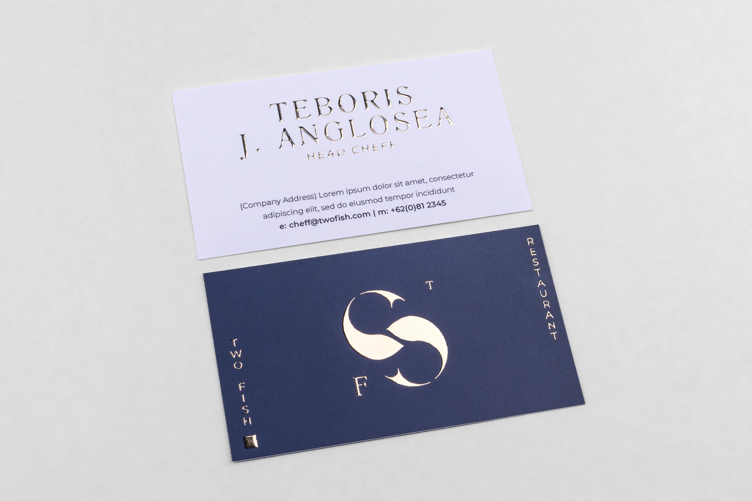 Wizytówki Premium - złocenie 3D