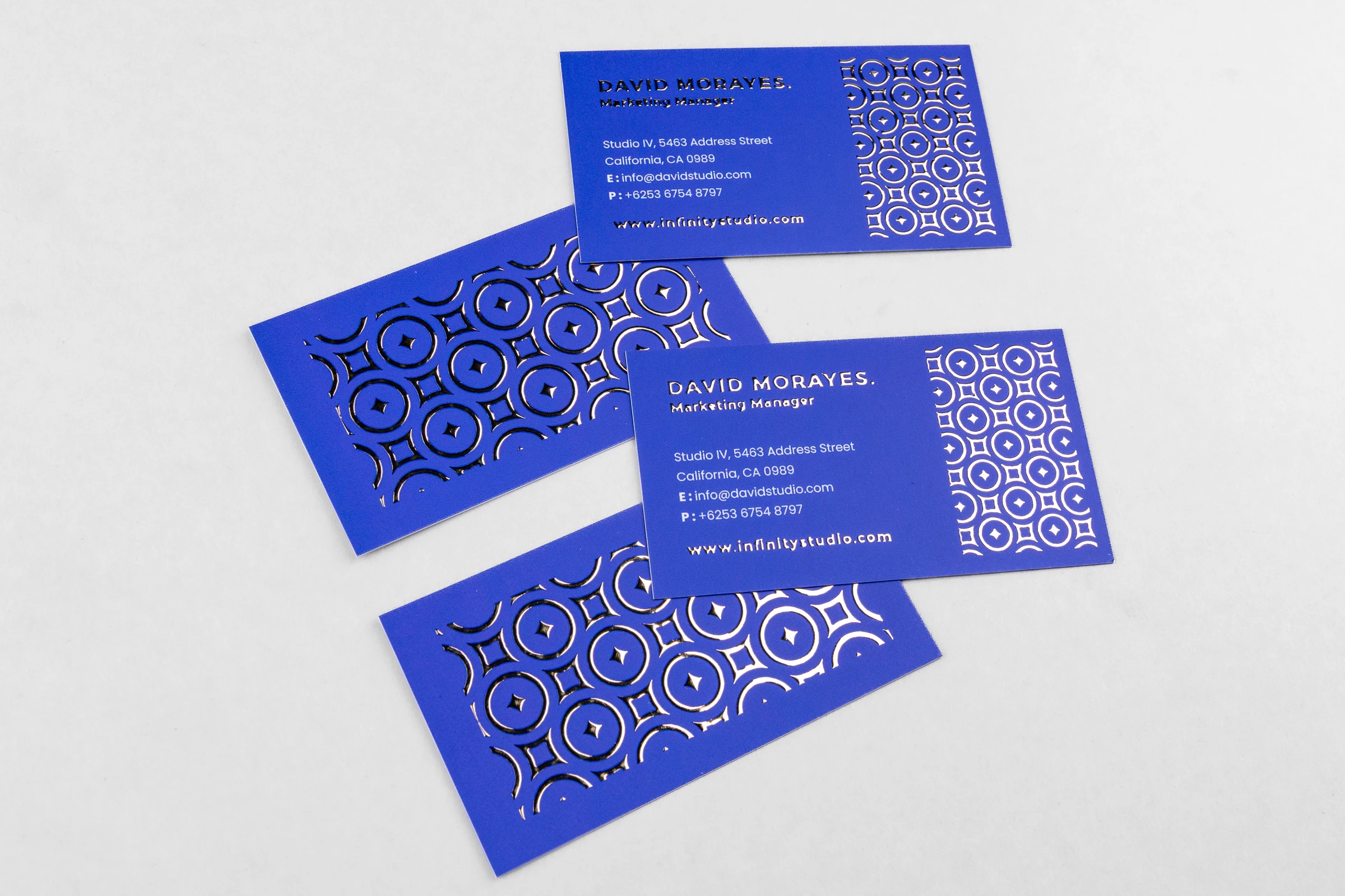 Wizytówki Premium - złocenie 3D