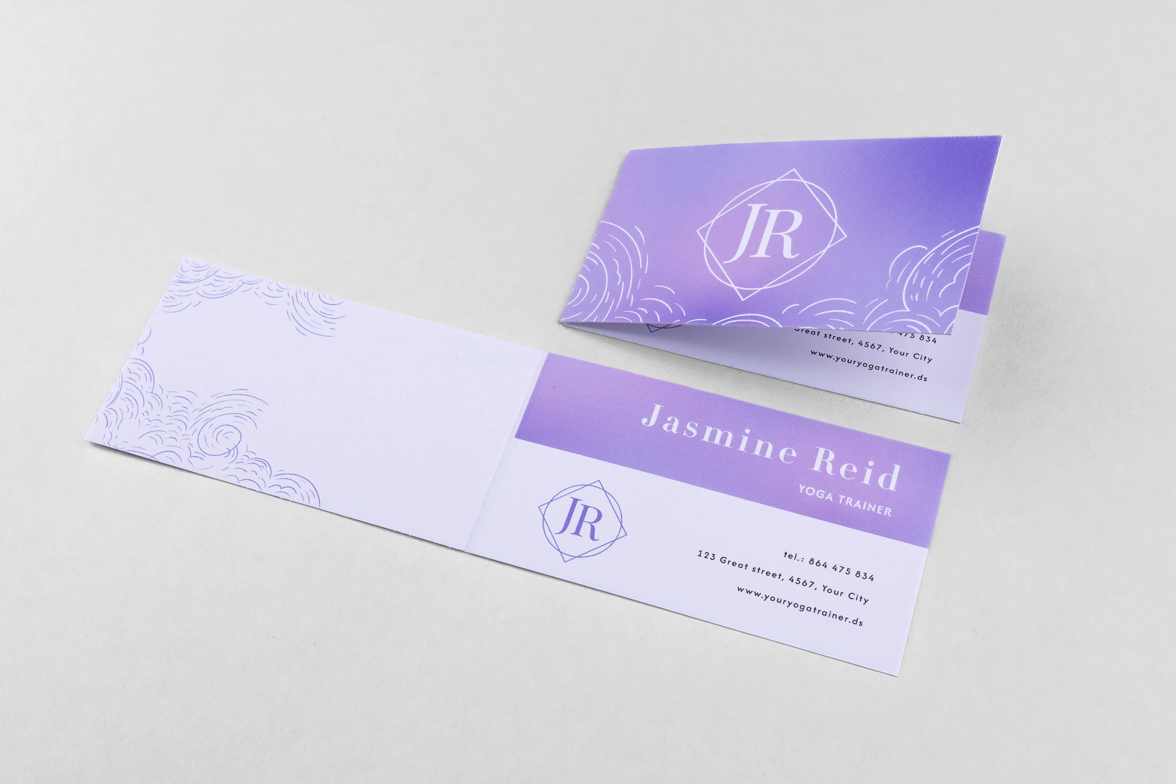 Wizytówki składane