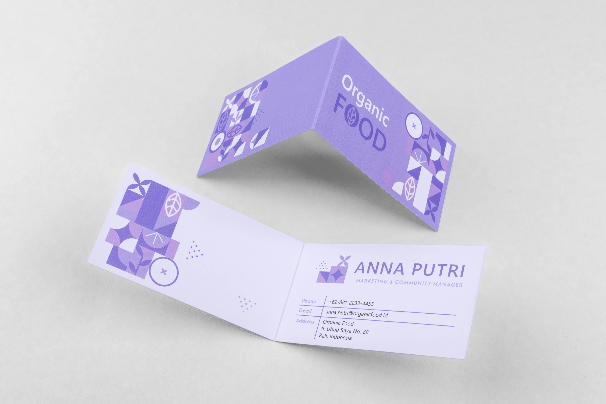 Wizytówki składane