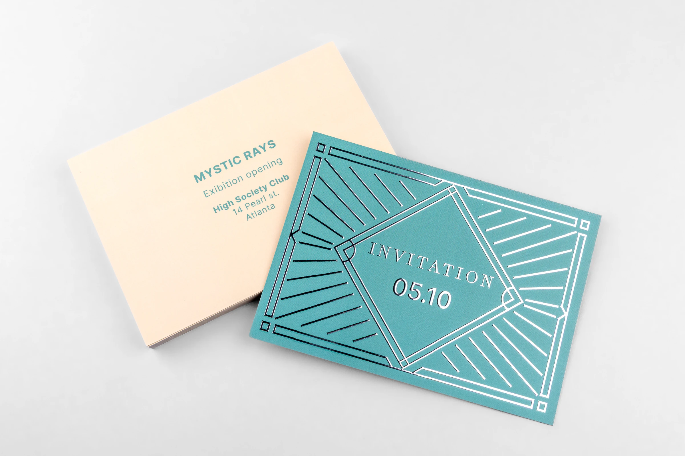 Zaproszenia cięte Premium - srebrzenie 3D