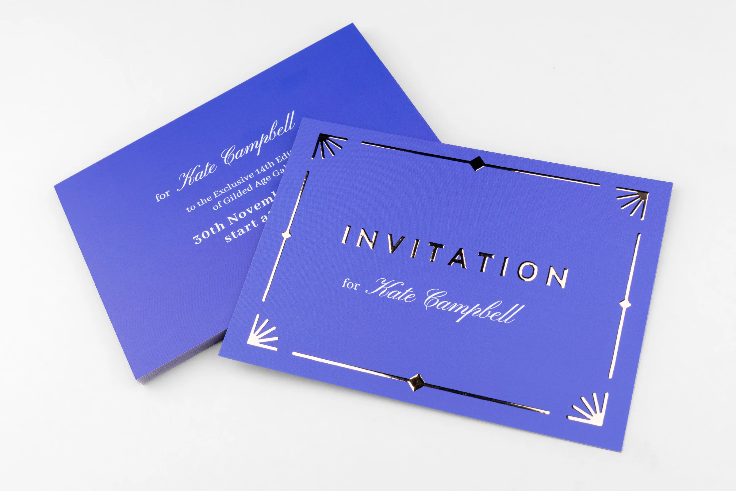 Zaproszenia cięte Premium - złocenie 3D