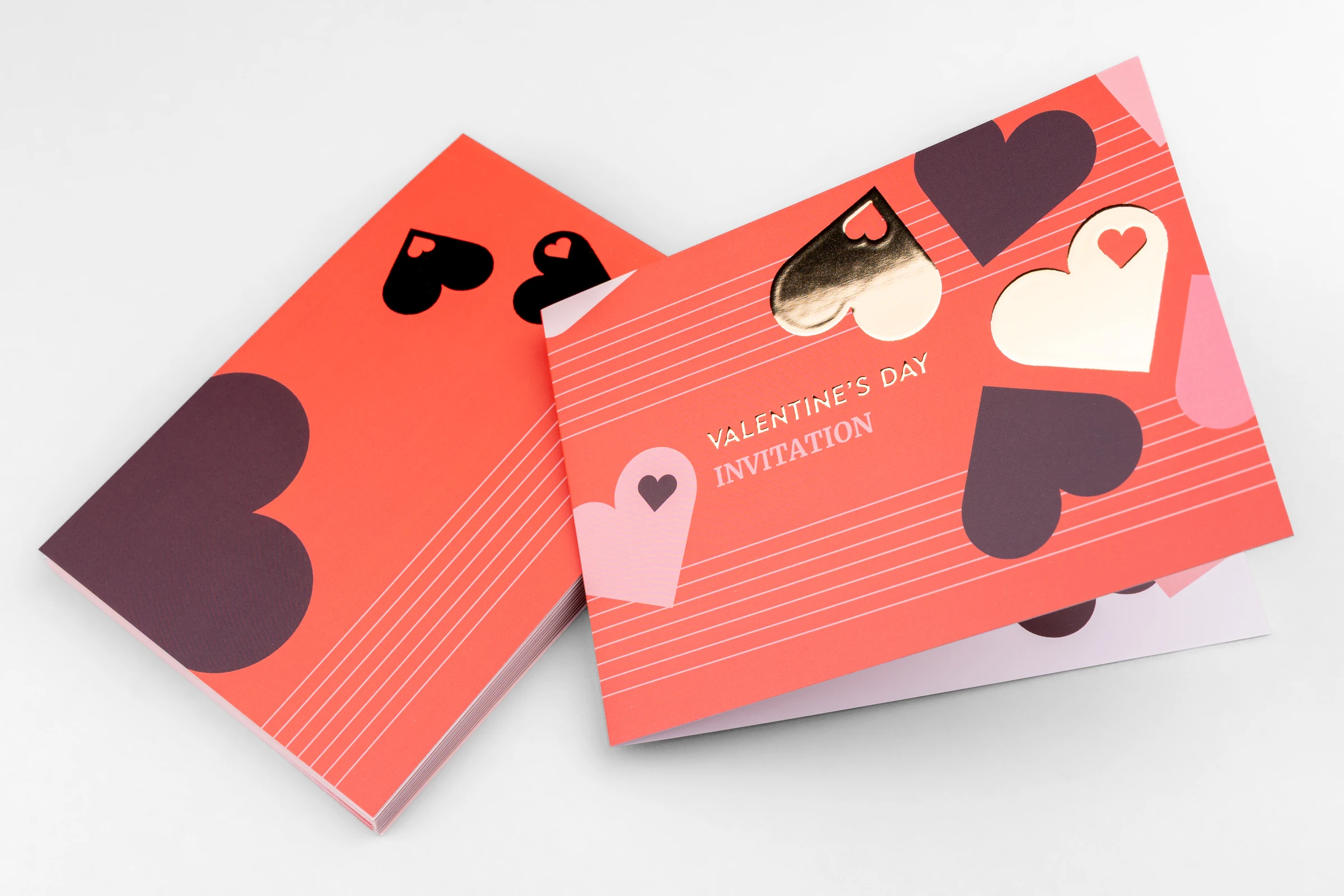 Zaproszenia składane Premium - złocenie 3D