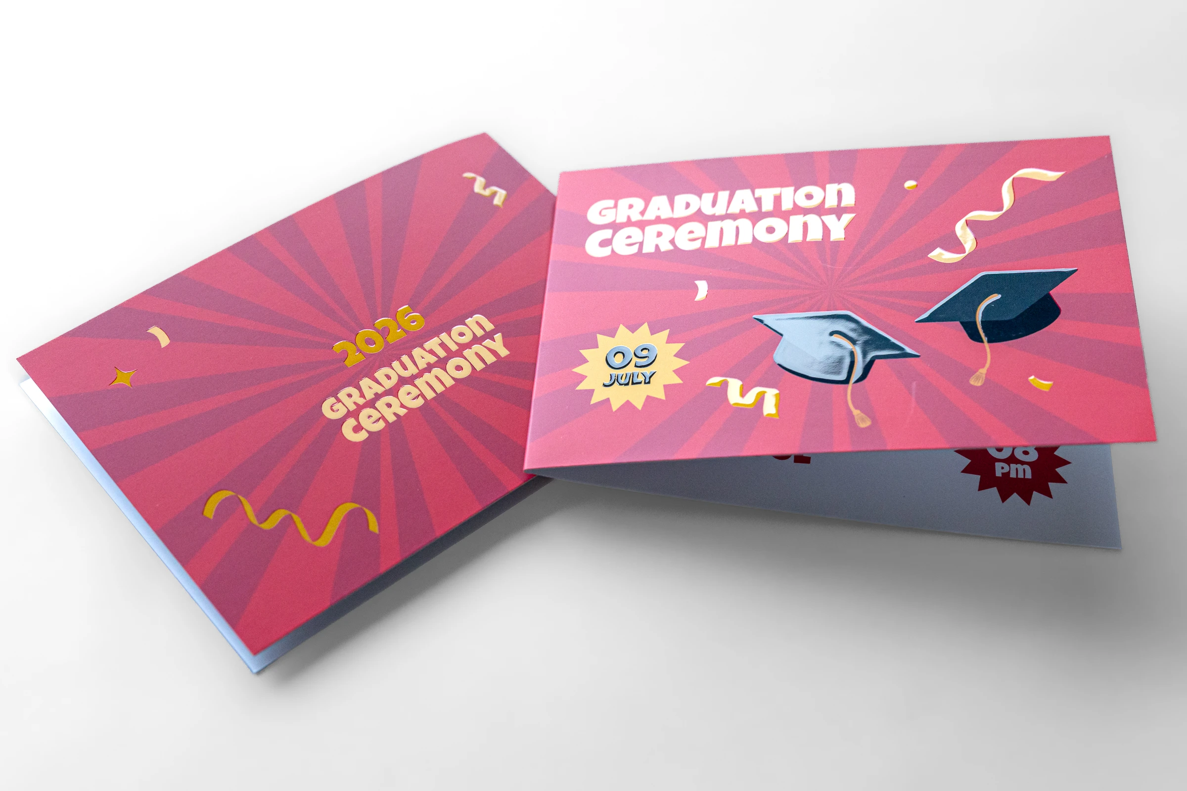 Zaproszenia składane Premium - lakier wybiórczy UV 3D