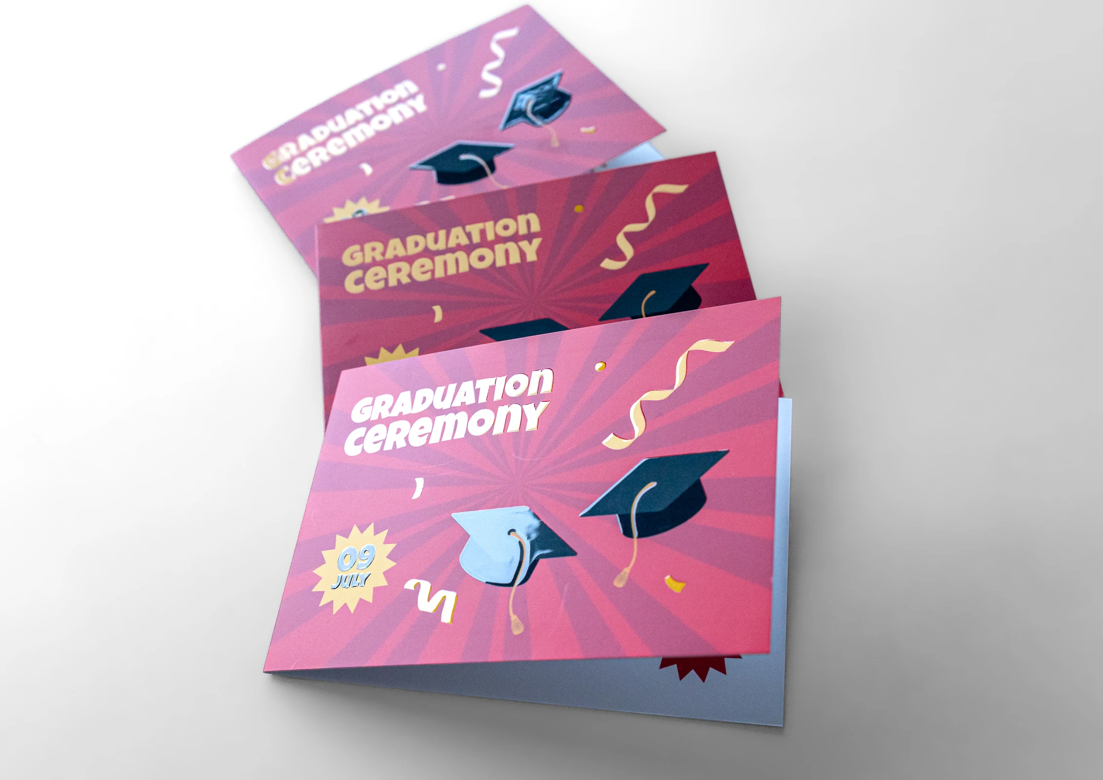 Zaproszenia składane Premium - lakier wybiórczy UV