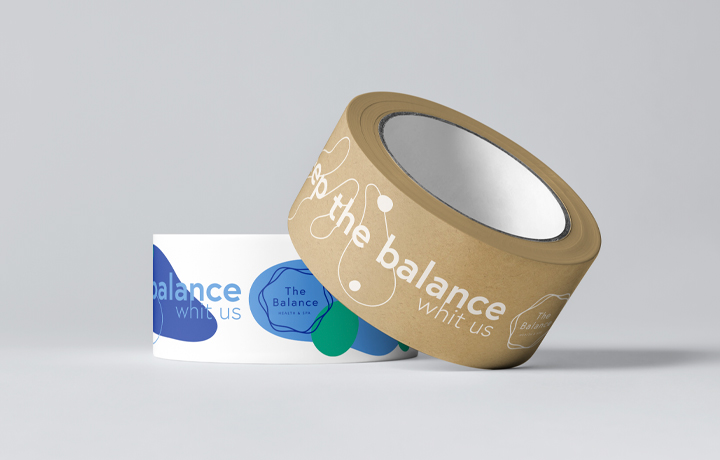 Taśmy papierowe EKO - samoprzylepna z nadrukiem